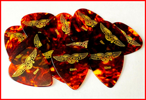 Guitar Plectrums 12 x Tortoise Shell .60mm